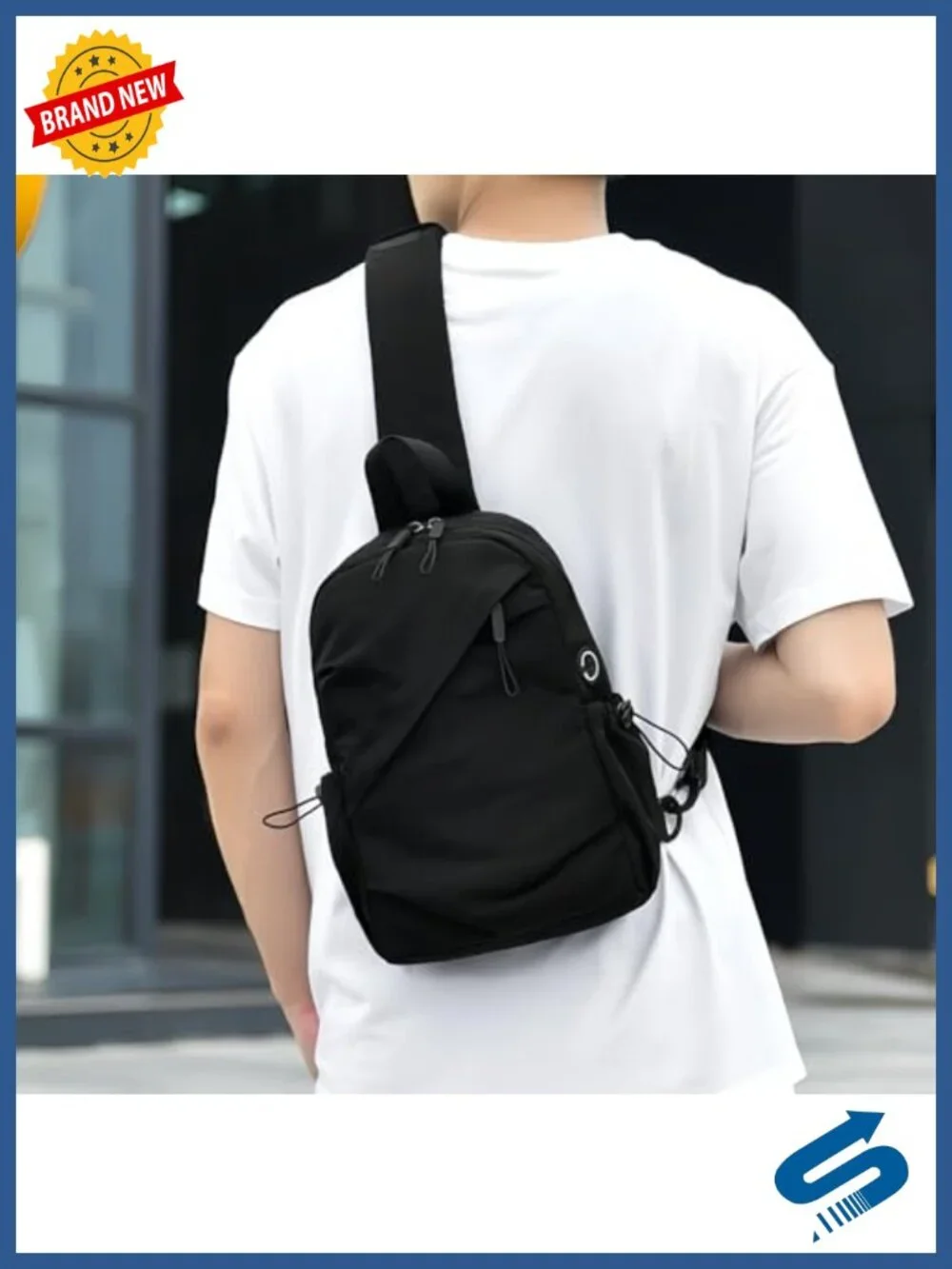 5L Lightweight Sling Bag, 11 Inch Tablet, Water Resistant, Adjustable Strap,